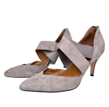 Corso Como Collette Taupe Suede D Orsay Pointed Toe Kitten Heel Pumps 9.5M