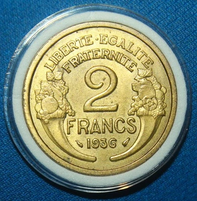2 Francs Morlon (cupro-aluminium) - 1936 (SUP/SPL) - Photo 1/4