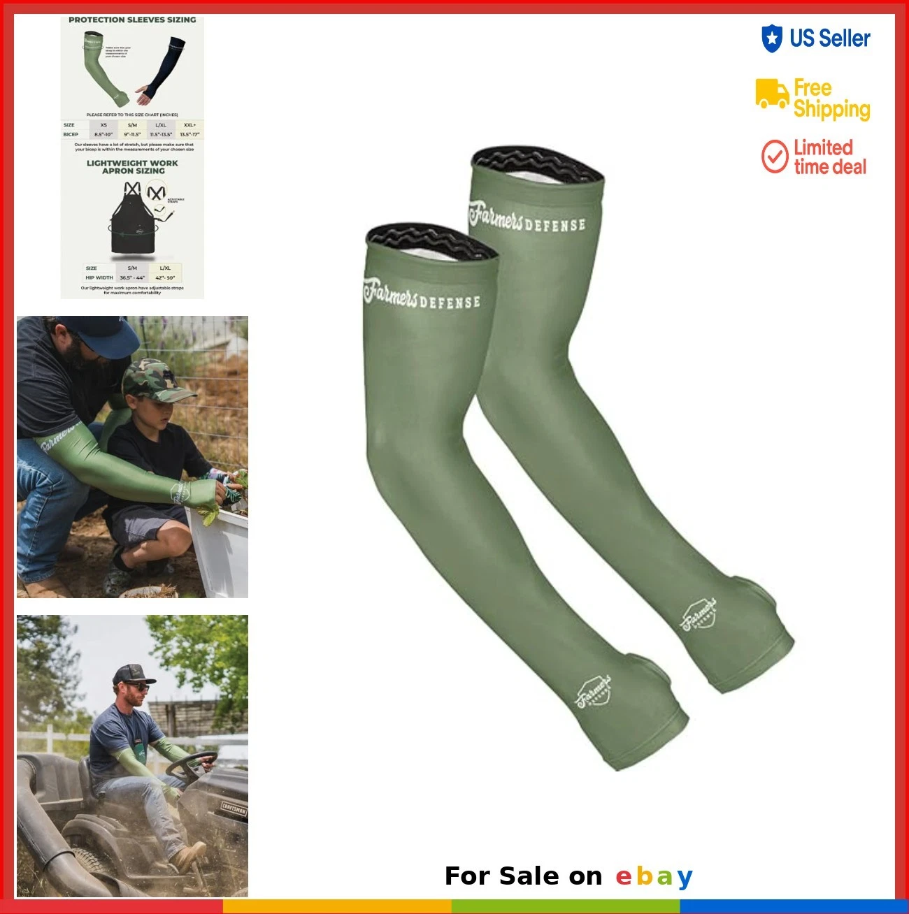 UV Protection Arm Sleeves UPF 50+ Cooling Gardening Sleeves for Men Women