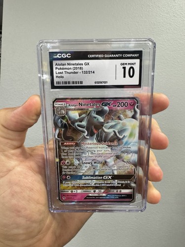 Alolan Ninetales-GX graded CGC 10 for sale on eBay