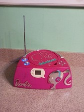 Vtg Barbie Fabulous Glamtastic Boombox Pink Player Radio/Cd Player Working READ