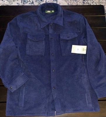 Stillwater Supply Co. Men's Navy Fleece Button-Up Shirt 2XL Chest Pocket