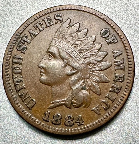 1884  INDIAN CENT   XF   BETTER DATE  #1222