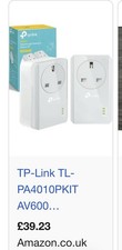 TP-Link AV600 Powerline Adapter TL-PA4010P, White