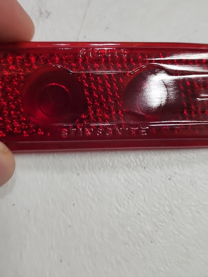 1947-1948 KAISER FRAZER NOS КРАСНОЕ СТЕКЛО ЗАДНИЕ ФОНАРИ ЛИНЗЫ 1 ПАРА OEM ВИНТАЖНЫЙ - Изображение 3 из 4