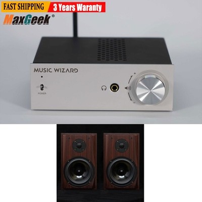 Music Wizard V8S 8'' Passive Bookshelf Speakers for HiFi Home Desktop Theater
