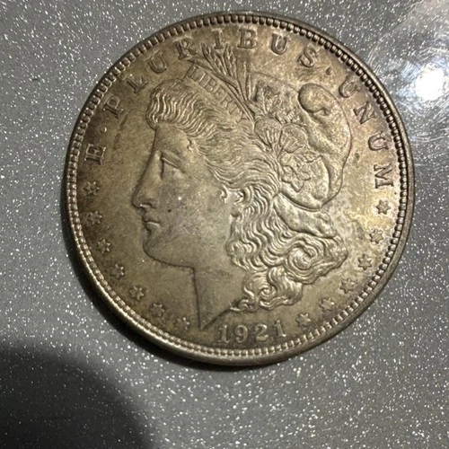 Morgan Silver Dollar $1 Coin 1921 Circulated 0.9 Fineness Silver US