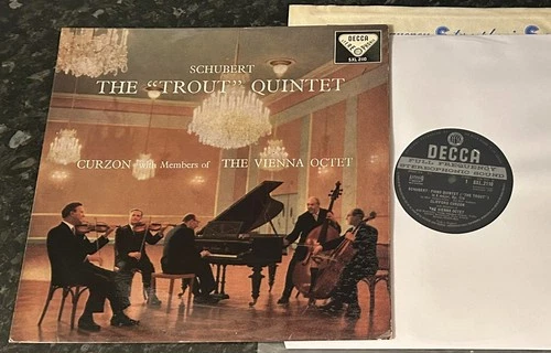 SCHUBERT-TROUT QUINTET-WB 1962? DECCA VINYL LP-CURZON/VIENNA OCTET-SXL 2110