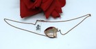 Sterling Silver / Rose Gold Vermeil  NWT Heart  4.9g Necklace CAT RESCUE — photo 2