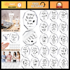 20 Pcs Acrylic Christian Gifts for Men - Inspirational Religious Desk Decor, Bib