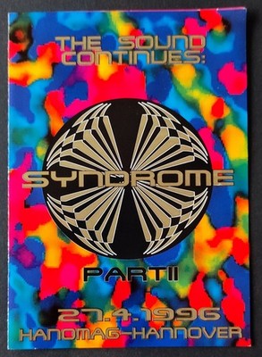   Syndrome Audio Part II   27.04.1996 | Hanomag Hannover Original Rave Flyer