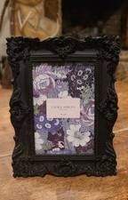 Laura Ashley Ornate Baroque Style Black Photo Frame For 5 x 7 Picture NEW