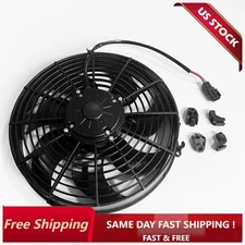 30103202 For SPAL VA01-AP90/VLL-66A 12" Puller Fan 12V Curved Blade 1870 CFM 