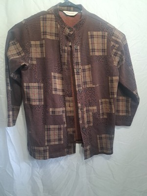 Bechamel Plaid Design Button Down Sweater Shirt * Fast Ship