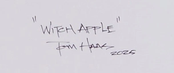 Pintura TOM HAAS 'Bruja Manzana' óleo 11"x14" Western Farm Calabaza Jardín Foto 2 de 2