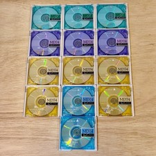 JVC MiniDisc Job Lot 74 Minute Crystal Colours 13x MD74 ~ Please Read