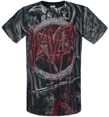 Slayer T-Shirt Herren Black Eagle Allover allover S