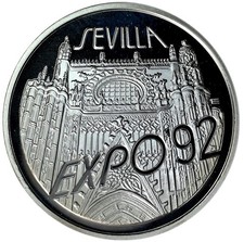 POLAND 200,000 Zlotych 1992  Silver 1oz. Proof   Seville Expo 92  