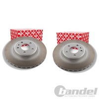 2X febi Bremsscheiben Ø314Mm Vorne Passend FÜR Audi A4 A5