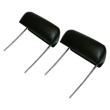 Headrest Pair Black Bucket Seat 1970-72 GM Chevelle Nova Cutlass GTO Skylark