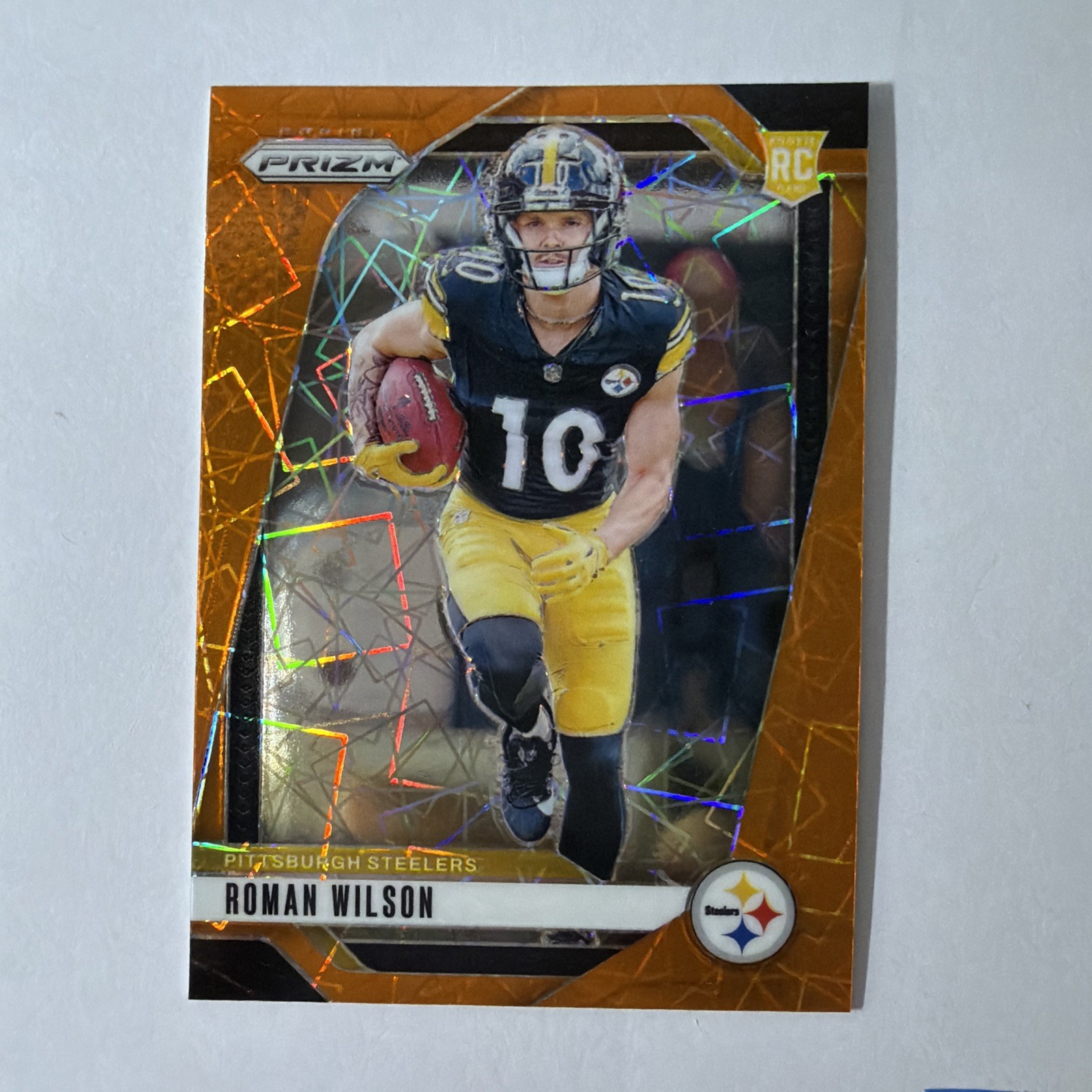 2024 Panini Prizm - Rookies Roman Wilson #384 Lazer Prizm (RC)