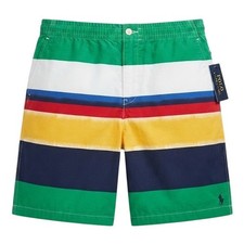 NEW Polo Ralph Lauren Boys Size 20 Modern Nautical Marsh Stripe Shorts