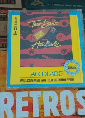 Test Drive (Accolade 1987) Commodore 64 (Disk, Manual, Box) works 8-bit classic
