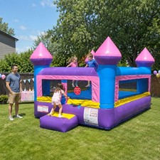 Commercial Inflatable Bounce House Rainbow To...
