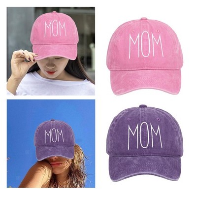 Baseballmütze mit Stickerei  Mom , Geschenk zum Muttertag, Hip-Hop-Mütze