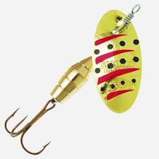 Panther Martin Deluxe Barrel Body SpinnerFishing Lure 1/8 4 - Gold Black Red