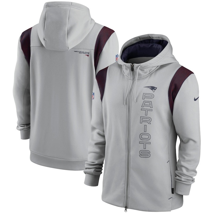 New England Patriots Nike Sideline Team Performance Full-Zip