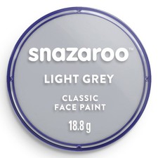 Snazaroo Classic Face and Body Paint, 18ml, Light Grey, 6 Fl Oz