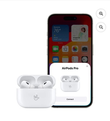 Apple AirPods Pro 2nd Generation with MagSafe Wireless Charging Case - White