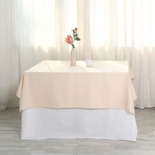 6 pcs 54 x 54" SQUARE POLYESTER Tablecloths Wedding Table Linens for Catering