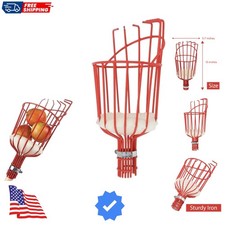 Fruit Picker Basket - Sturdy Tree Picker Tool with Adjustable Knob - Apple, A...