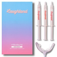 Laughland Super Strength Teeth Whitening Kit Phone-Powered Led 3 Whitening Gel