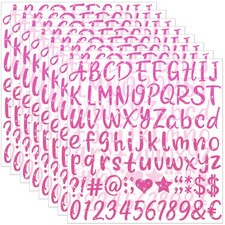 648 PCS Letter Stickers Glitter Alphabet Stickers Self Adhesive Waterproof Vi...