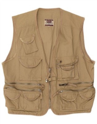 Rifle Herren Utility Weste UK 40 Large Beige Baumwolle DA20
