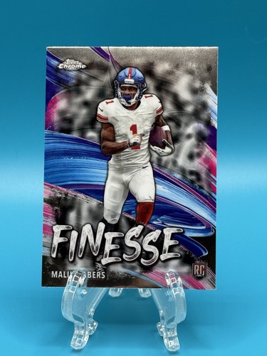 2024 Topps Chrome Finesse Malik Nabers Rookie Card RC #F-6 New York Giants