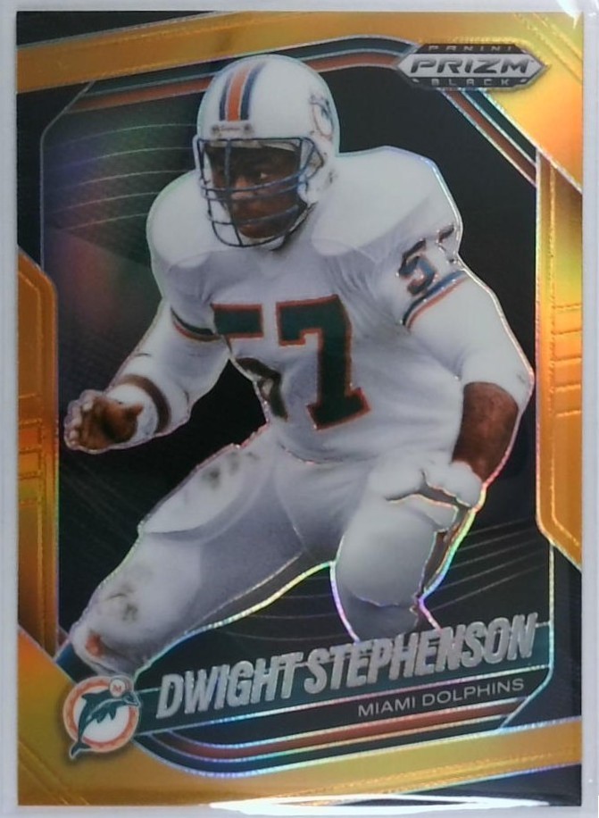 2025 Panini Prizm Black #82 Dwight Stephenson Orange Prizm /49 Miami Dolphins