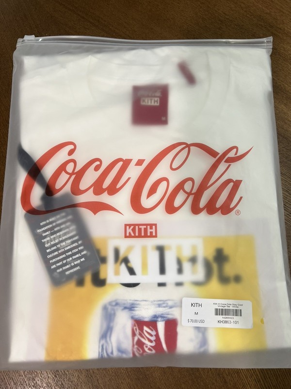 KITH COCA COLA  Stay Cool Vintage T-shirt White Size M