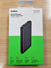Belkin Boost Charge USB-C Portable Charger 10k 15W 1 USB-C Port  2 USB-A Ports