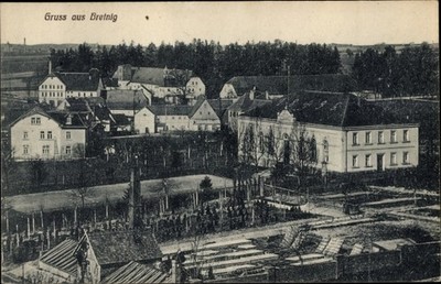 Ak Bretnig Hauswalde im Kreis Bautzen, Blick auf den Ort,... - 3618478
