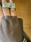 Silver Tone 100$ 2 Finger Ring Rectangle Signet Band Ring Size 11-12 Stainless  — photo 4
