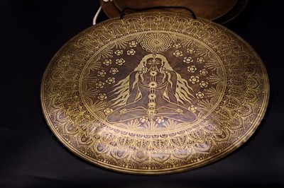 22 Zoll Yogi Tibetischer Feng Gong, Deep Sound Vibration Gong, Yoga Meditatio...