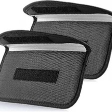 2 Pack Faraday Bags for Car Keys and Cell Phone, Signal Blocking Key Pouch Walle