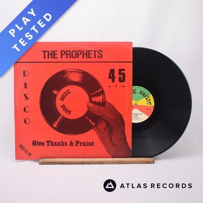 The Prophets Give Thanks And Praise 12+A 12+B 12'' Single Vinyl Record - VG+/EX