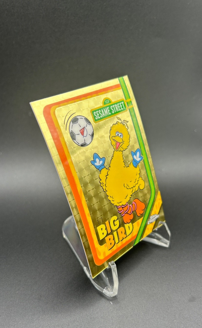 2026 Topps Chrome MLS Big Bird SuperFractor 1/1 Sesame Street Insert One of One view 6