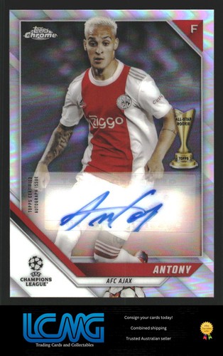 2021-22 Topps Chrome UEFA Champions League #CA-A Antony Autographs B8Q