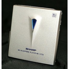 Sharp MD-St55-S Arctic Silver Portable MD Player Playback Machine/MD Walkman